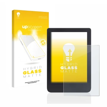 Front side of a product packaging with the brand logo upscreen. Next to it is the device Tolino Shine 3 shown with the corresp