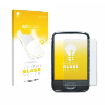 Front side of a product packaging with the brand logo upscreen. Next to it is the device Dexcom G6 Receiver CGM shown with the