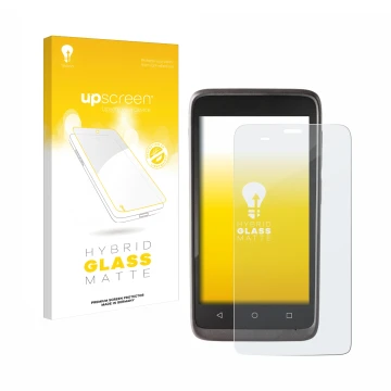 Front side of a product packaging with the brand logo upscreen. Next to it is the device Honeywell ScanPal EDA51 shown with th