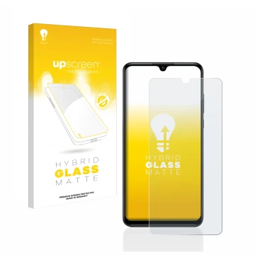 Front side of a product packaging with the brand logo upscreen. Next to it is the device Huawei P30 lite shown with the corres
