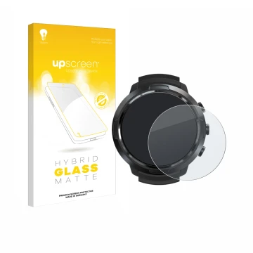 Front side of a product packaging with the brand logo upscreen. Next to it is the device Suunto D5 shown with the correspondin