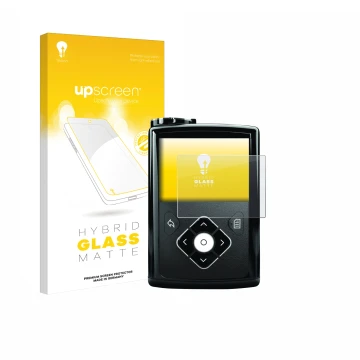 Front side of a product packaging with the brand logo upscreen. Next to it is the device Medtronic Minimed 640G shown with the