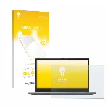 Front side of a product packaging with the brand logo upscreen. Next to it is the device Lenovo ThinkPad X1 Yoga (4th Gen.) sh