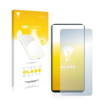 Front side of a product packaging with the brand logo upscreen. Next to it is the device Oppo Reno 2 shown with the correspond