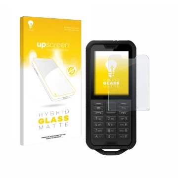 Front side of a product packaging with the brand logo upscreen. Next to it is the device Nokia 800 Tough shown with the corres