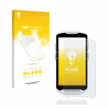 Front side of a product packaging with the brand logo upscreen. Next to it is the device Zebra TC57 shown with the correspondi