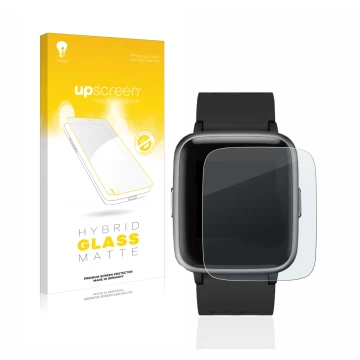 Front side of a product packaging with the brand logo upscreen. Next to it is the device Letsfit Fitness Tracker 1.3