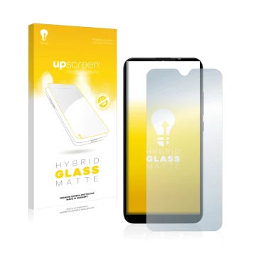 Front side of a product packaging with the brand logo upscreen. Next to it is the device Gigaset GS110 shown with the correspo