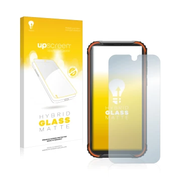 Front side of a product packaging with the brand logo upscreen. Next to it is the device Blackview BV5900 shown with the corre