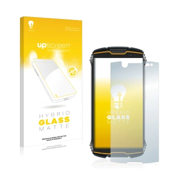 Front side of a product packaging with the brand logo upscreen. Next to it is the device Cubot King Kong Mini shown with the c