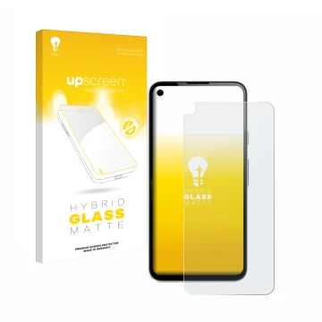 Front side of a product packaging with the brand logo upscreen. Next to it is the device Google Pixel 4a shown with the corres