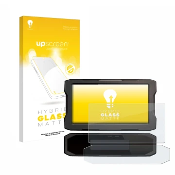 Front side of a product packaging with the brand logo upscreen. Next to it is the device Honda CRF1100L 2020 Speedometer displ