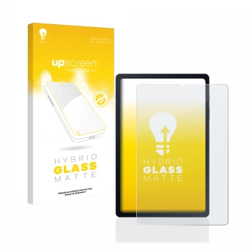 Front side of a product packaging with the brand logo upscreen. Next to it is the device Samsung Galaxy Tab S6 Lite LTE 2020 s