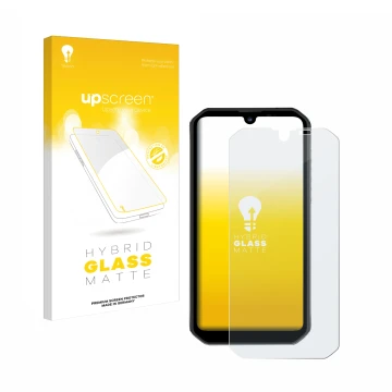 Front side of a product packaging with the brand logo upscreen. Next to it is the device Blackview BV9900 Pro shown with the c