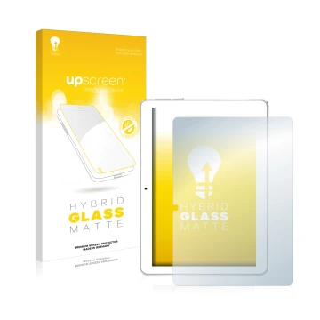 Front side of a product packaging with the brand logo upscreen. Next to it is the device Toscido X104 10