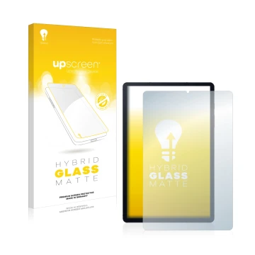 Front side of a product packaging with the brand logo upscreen. Next to it is the device Samsung Galaxy Tab S6 Lite 2020 shown