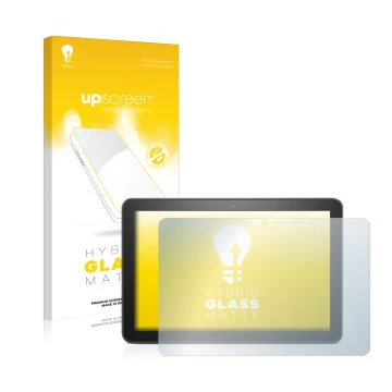 Front side of a product packaging with the brand logo upscreen. Next to it is the device Amazon Fire HD 8 Plus 2020 (10th Gen.