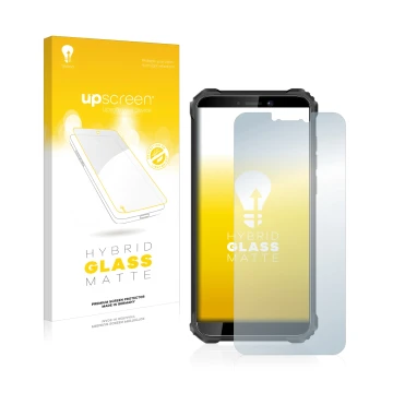 Front side of a product packaging with the brand logo upscreen. Next to it is the device Oukitel WP5 Pro shown with the corres