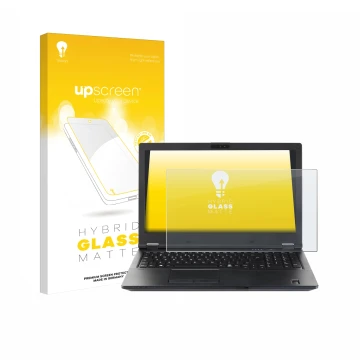 Front side of a product packaging with the brand logo upscreen. Next to it is the device Fujitsu Lifebook E5510 shown with the