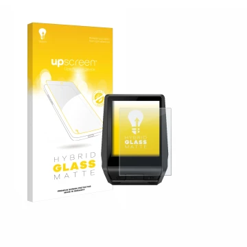 Front side of a product packaging with the brand logo upscreen. Next to it is the device Bosch Nyon 2020 shown with the corres