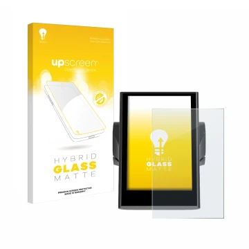 Front side of a product packaging with the brand logo upscreen. Next to it is the device Bafang DP C18 shown with the correspo