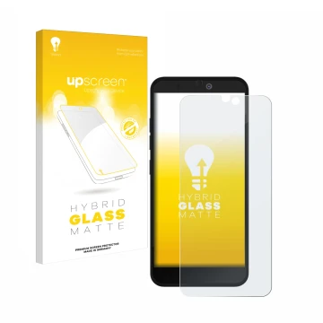 Front side of a product packaging with the brand logo upscreen. Next to it is the device Fairphone 3 Plus shown with the corre