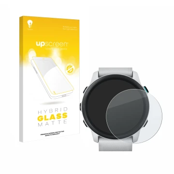 Front side of a product packaging with the brand logo upscreen. Next to it is the device Garmin Forerunner 745 shown with the 