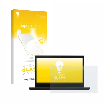 Front side of a product packaging with the brand logo upscreen. Next to it is the device Lenovo ThinkPad L14 shown with the co