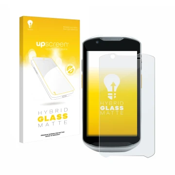 Front side of a product packaging with the brand logo upscreen. Next to it is the device Zebra TC57x shown with the correspond