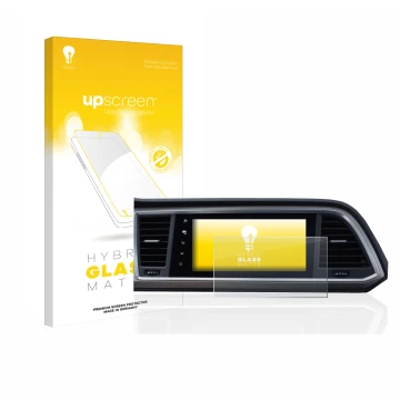 Front side of a product packaging with the brand logo upscreen. Next to it is the device Seat Ateca Style Go 2020 Infotainment