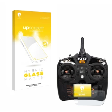 Front side of a product packaging with the brand logo upscreen. Next to it is the device Spektrum NX10 shown with the correspo