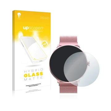 Front side of a product packaging with the brand logo upscreen. Next to it is the device Bebinca Smartwatch shown with the cor