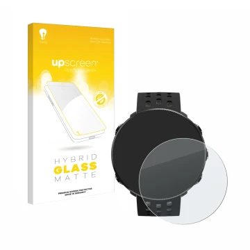 Front side of a product packaging with the brand logo upscreen. Next to it is the device Polar Vantage M2 shown with the corre