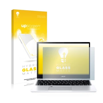 Front side of a product packaging with the brand logo upscreen. Next to it is the device Acer Spin 3 SP313-51N shown with the 