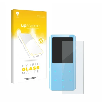 Front side of a product packaging with the brand logo upscreen. Next to it is the device AGPtek A19X shown with the correspond