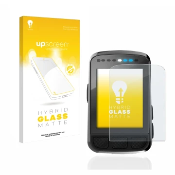 Front side of a product packaging with the brand logo upscreen. Next to it is the device Wahoo Elemnt Bolt V2 GPS shown with t
