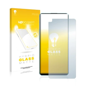 Front side of a product packaging with the brand logo upscreen. Next to it is the device Oppo Reno 6 5G shown with the corresp