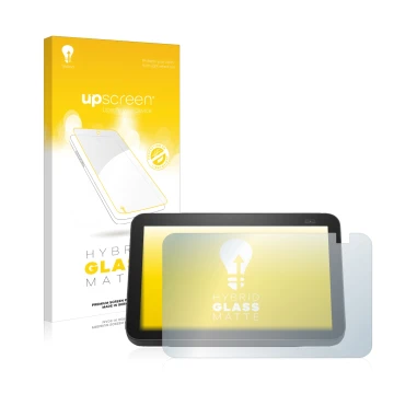 Front side of a product packaging with the brand logo upscreen. Next to it is the device Amazon Echo Show 8 2021 (2nd Gen.) sh