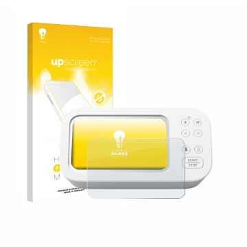 Front side of a product packaging with the brand logo upscreen. Next to it is the device Omron X7 Smart AFib HEM-7380T1-EOSL s