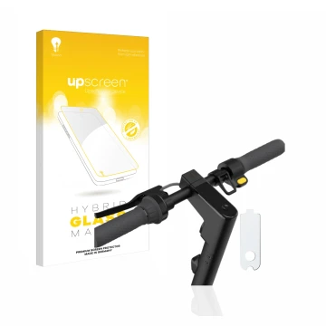 Front side of a product packaging with the brand logo upscreen. Next to it is the device Segway Ninebot KickScooter MAX G30D I