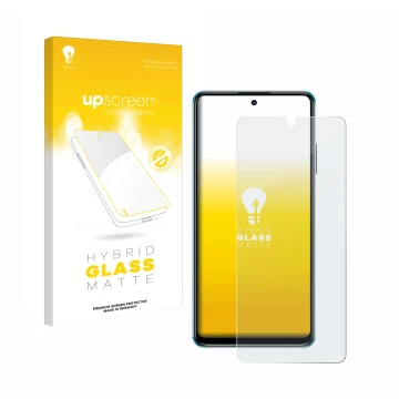 Front side of a product packaging with the brand logo upscreen. Next to it is the device ZTE Blade V30 shown with the correspo