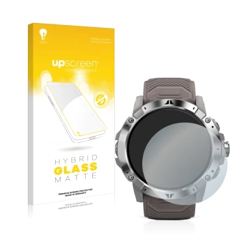 Front side of a product packaging with the brand logo upscreen. Next to it is the device Coros Vertix 2 shown with the corresp