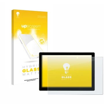 Front side of a product packaging with the brand logo upscreen. Next to it is the device Hyrican Enwo Pad shown with the corre