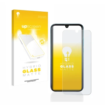 Front side of a product packaging with the brand logo upscreen. Next to it is the device Brondi Midnight Sky shown with the co