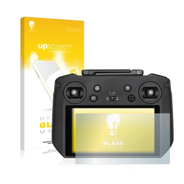 Front side of a product packaging with the brand logo upscreen. Next to it is the device DJI RC Pro shown with the correspondi