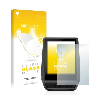 Front side of a product packaging with the brand logo upscreen. Next to it is the device Bosch Nyon 2 2021 shown with the corr