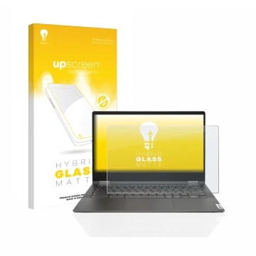 Front side of a product packaging with the brand logo upscreen. Next to it is the device Lenovo IdeaPad Flex 5i 13.3