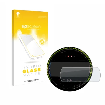 Front side of a product packaging with the brand logo upscreen. Next to it is the device Mini Cooper 2021 Infotainment System 