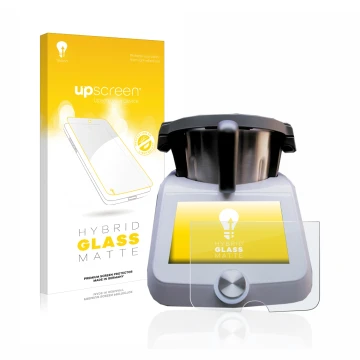 Front side of a product packaging with the brand logo upscreen. Next to it is the device SilverCrest Monsieur Cuisine Smart sh