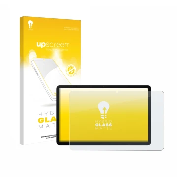 Front side of a product packaging with the brand logo upscreen. Next to it is the device Samsung Galaxy Tab S8 5G shown with t